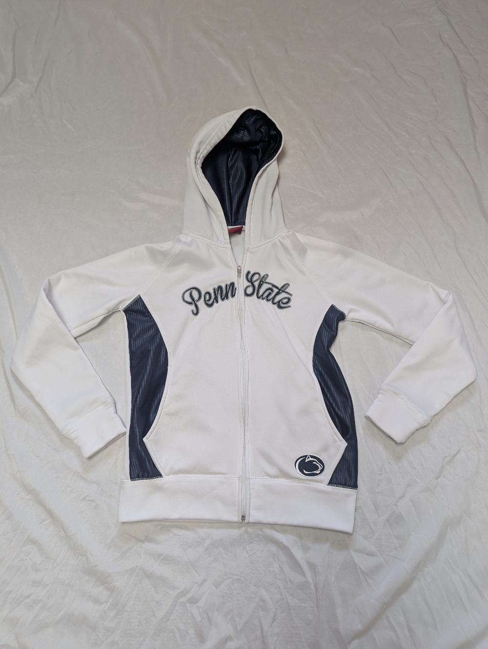 Penn State Nittany Lion Full Zip Hooded Sweatshirt Collegiate Football Alumni M